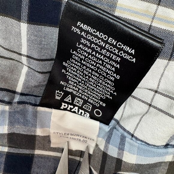 Prana Gray Ryzer Outdoor Cotton Lined Jacket Men's Size Medium - Picture 13 of 13